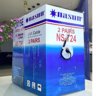 Cat5e NASUN NS-724, 4 lõi ĐỒNG VỎ PVC MỀM ĐẶC NGOÀI TRỜI