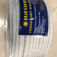 Cáp đồng trục LIỀN NGUỒN 2C + DẦU CHỐNG ẨM RG59 Nasun NS-706