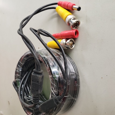 Dây cáp camera Balun độ dài 10mét, có jack nguồn âm dương