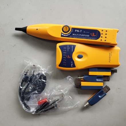 Máy test Lan, có đầu chuyển BNC, USB, USB máy in. Hãng PUNENG