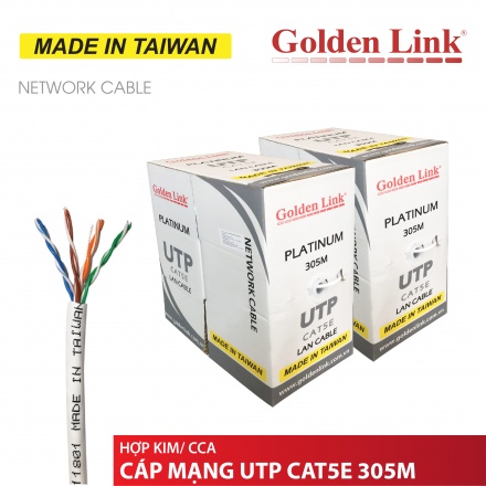 CÁP MẠNG GOLDEN LINK HỢP KIM PLATINUM UTP CAT 5E