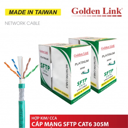 CÁP MẠNG GOLDEN LINK HỢP KIM PLATINUM SFTP CAT 6