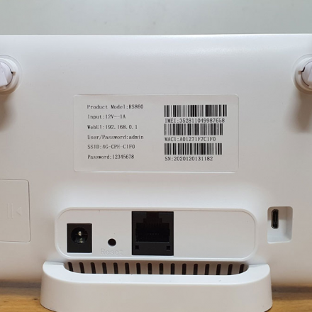 Bộ Phát Wifi 3G 4G CPE RS860 – 150Mbps – Kết nối 32 user -Hỗ Trợ 1 Cổng LAN/WAN