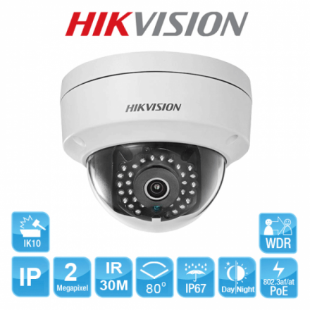 CAMERA IP 2MP POE HIKVISION DS-2CD1123G0E-I(L)