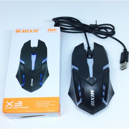 Chuột có dây MIXIE X3, có đèn led