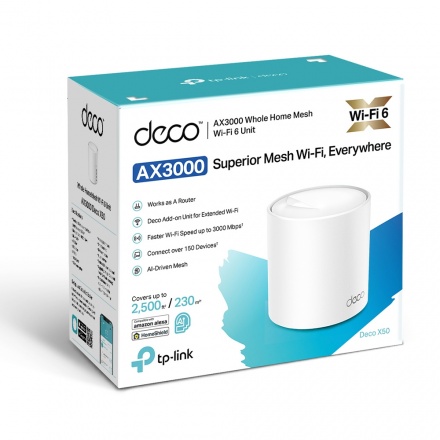Wi-Fi 6 Mesh DECO X50 (3 PACK) cho Gia đình AX3000
