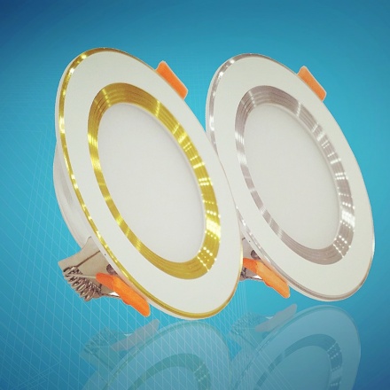 Đèn led âm trần 9W đổi màu. Ánh sáng trắng, vàng, trung tính