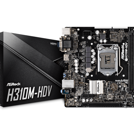 MAIN ASROCK H310 , ram 4