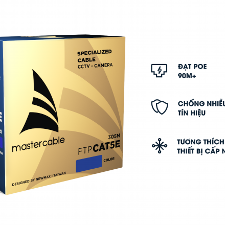 CÁP MẠNG MASTER CABLE CAT5E FTP MCTW1102-1 MÀU XANH DƯƠNG