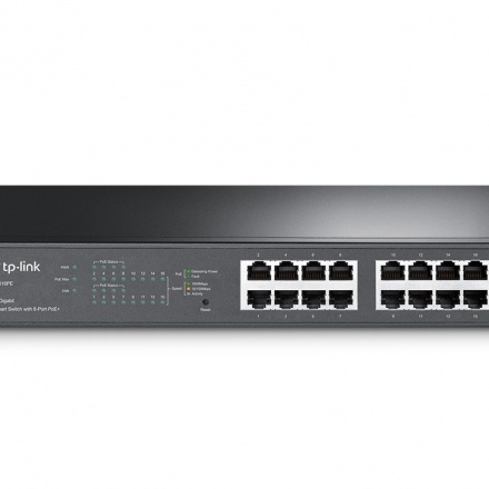 Switch 16-Port Gigabit Easy Smart PoE with 8-Port PoE+ TL-SG1016PE