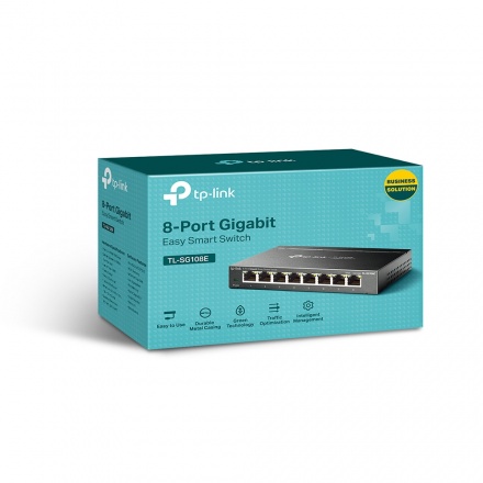  Switch 8-Port Gigabit Easy Smart TP-LINK TL-SG108E